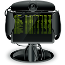 terminal, wobd Black icon