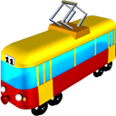 Tram Black icon