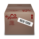 new, Box, york, Shipping DimGray icon