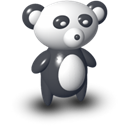 mac, panda Black icon