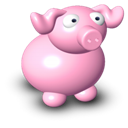 Vista, pig Black icon