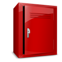 locker, Blank, Empty Firebrick icon