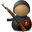 soldier, with, weapon, aspira DarkSlateGray icon
