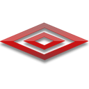 red, umbro Black icon