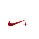 Apple, nike, White Black icon
