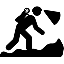 Mountain Sports, Silhouette, mountain, Hiking, sports, Hiker, sport, Hikers, person, Multisports Black icon