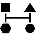 Geometric Shapes, Four, Block, scheme, Block Schemes, Geometrical Shapes, Blocks, Schemes, interface, Block Scheme Black icon