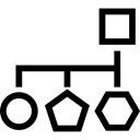 Schemes, interface, Block, Blocks, scheme, Geometric Shapes, Geometrical Shapes, Block Schemes, Block Scheme Black icon