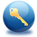 password, Key MidnightBlue icon