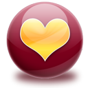 valentine, Heart, love Maroon icon