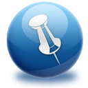 pin, Attach MidnightBlue icon