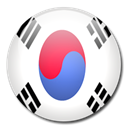 Korea, flag, Country, south Black icon