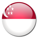flag, Country, singapore Black icon