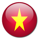 flag, Vietnam, Country Firebrick icon