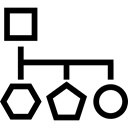 Block, scheme, Block Schemes, Blocks, Schemes, interface, Geometrical Shapes, graphic, Geometric Shapes, Outlines Black icon