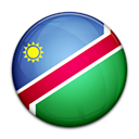 Namibia, flag, Country Black icon