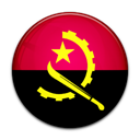 Angola, Country, flag Black icon