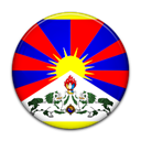 flag, Tibet, Country Black icon