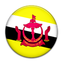 Country, flag, Brunei Black icon