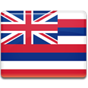 hawaii, flag Crimson icon