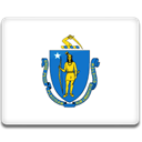 flag, massachusetts RoyalBlue icon