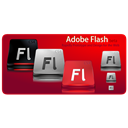 adobe, dragonxp, Cs, preview, Flash, compatc Red icon