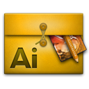 illustrator, folio Goldenrod icon