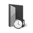 temporary, Folder Black icon