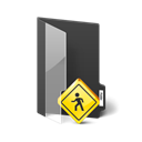 Folder, public Black icon