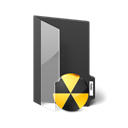Folder, Burn Black icon
