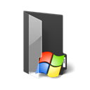 Folder, window Black icon