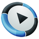 Dock, Hp, media player SteelBlue icon