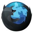 Hp, Firefox, Browser, Dock, inverse DarkSlateGray icon