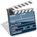 film, movie, video Black icon