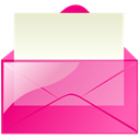 Email, Letter, pink, mail, Message, envelop HotPink icon