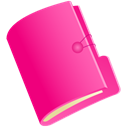 Folder, pink, document, File, paper DeepPink icon