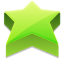 star, Favourite, bookmark YellowGreen icon