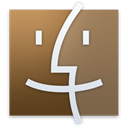 Finder, Brown DimGray icon
