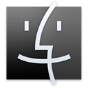 Finder, Black DimGray icon