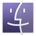purple, Finder SlateGray icon