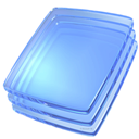 glass, Blue CornflowerBlue icon