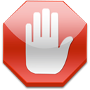 no, cancel, stop Firebrick icon