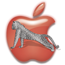 appleleopardred Black icon