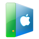 Apple, Hdd, hard disk, hard drive Black icon