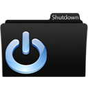 Power off, turn off, shutdown Black icon