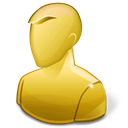 profile, user, anonymous, Account, people, regular, Human, yellow Black icon