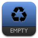 Trash, recycle bin SteelBlue icon