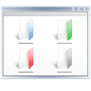 Folder, view, window Snow icon