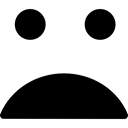 disappointed, Emoticon, Disappointment, expression, Gestures, emoticons, Face, faces Black icon