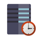 Server, Clock DarkSlateGray icon